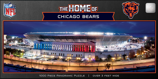Chicago Bears 1000pc Panoramic Puzzle - Stadium View
