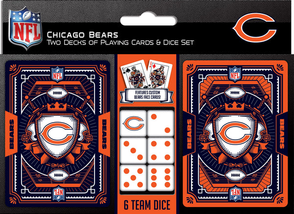 Chicago Bears - 2-Pack Playing Cards & Dice Set