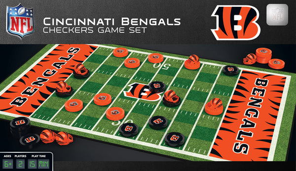 Cincinnati Bengals Checkers Board Game
