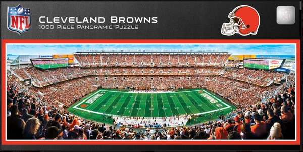 Cleveland Browns 1000pc Panoramic Puzzle - 50yd line