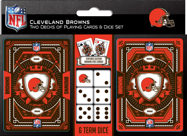 Cleveland Browns - 2-Pack Playing Cards & Dice Set