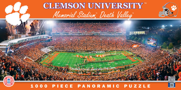 Clemson Tigers 1000pc Panoramic Puzzle - 50yd line