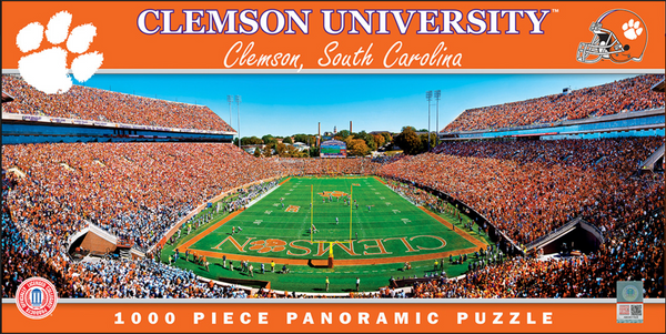 Clemson Tigers 1000pc Panoramic Puzzle - End Zone