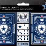 Dallas Cowboys - 2-Pack Playing Cards & Dice Set