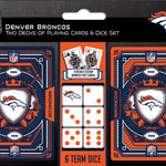 Denver Broncos - 2-Pack Playing Cards & Dice Set