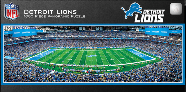 Detroit Lions 1000pc Panoramic Puzzle - 50yd line