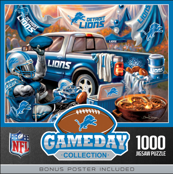 Detroit Lions 1000pc Puzzle - Gameday