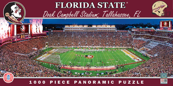 Florida State Seminoles 1000pc Panoramic Puzzle - 50yd line