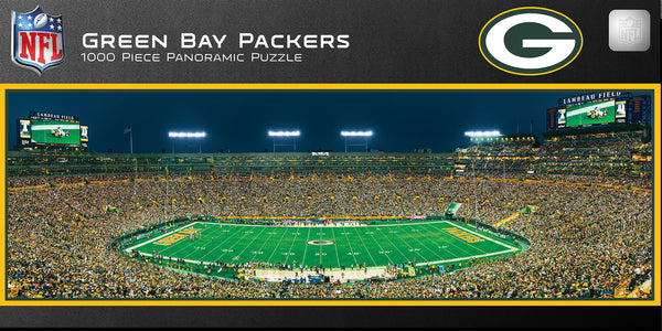 Green Bay Packers 1000pc Panoramic Puzzle - 50yd line