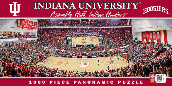 Indiana Hoosiers 1000pc Panoramic Puzzle - Center Court