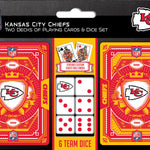 Kansas City Chiefs - 2-Pack Playing Cards & Dice Set