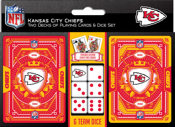 Kansas City Chiefs - 2-Pack Playing Cards & Dice Set