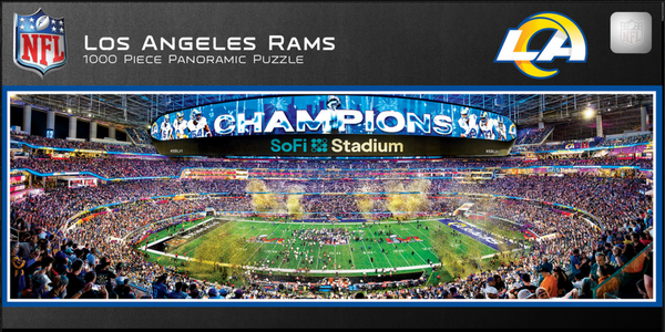 Los Angeles Rams 1000pc Panoramic Puzzle - 50yd line