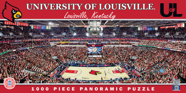 Louisville Cardinals 1000pc Panoramic Puzzle - Center Court