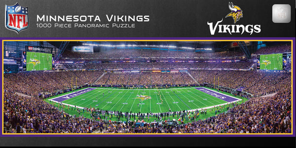 Minnesota Vikings 1000pc Panoramic Puzzle - 50yd line