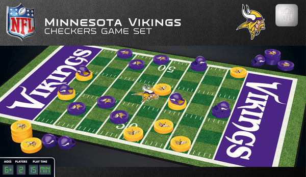 Minnesota Vikings Checkers Board Game