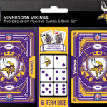 Minnesota Vikings - 2-pack Playing Cards & Dice Set