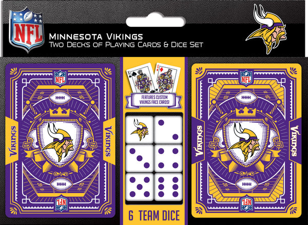 Minnesota Vikings - 2-pack Playing Cards & Dice Set