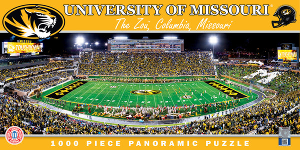 Missouri Tigers 1000pc Panoramic Puzzle - 50yd line
