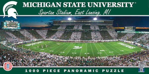 Michigan State Spartans 1000pc Panoramic Puzzle - 50yd line