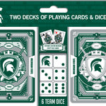 Michigan State Spartans - 2-Pack Playing Cards & Dice Set