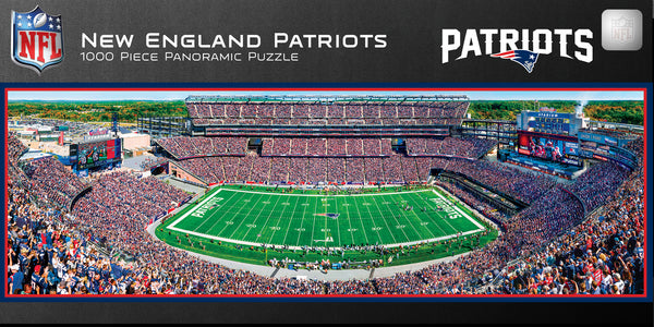 New England Patriots 1000pc Panoramic Puzzle - 50yd line