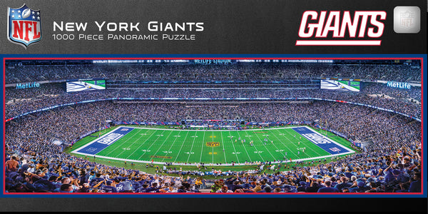 New York Giants 1000pc Panoramic Puzzle - 50yd line