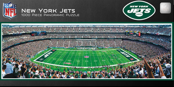 New York Jets 1000pc Panoramic Puzzle - 50yd line