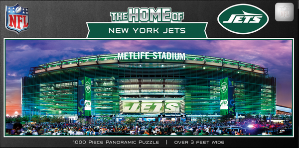 New York Jets 1000pc Panoramic Puzzle - Stadium View