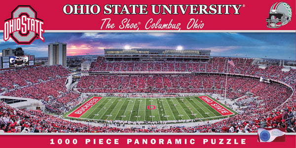 Ohio State Buckeyes Football 1000pc Panoramic Puzzle -50yd line