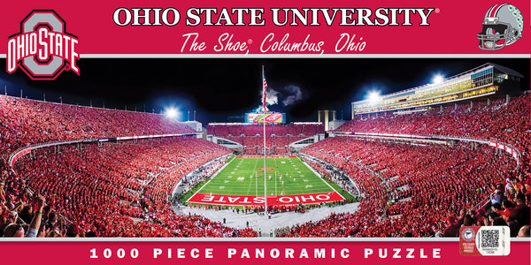 Ohio State Buckeyes Football 1000pc Panoramic Puzzle - Endzone