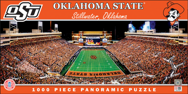 Oklahoma State Cowboys 1000pc Panoramic Puzzle - EndZone