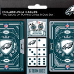 Philadelphia Eagles - 2-Pack Playing Cards & Dice Set