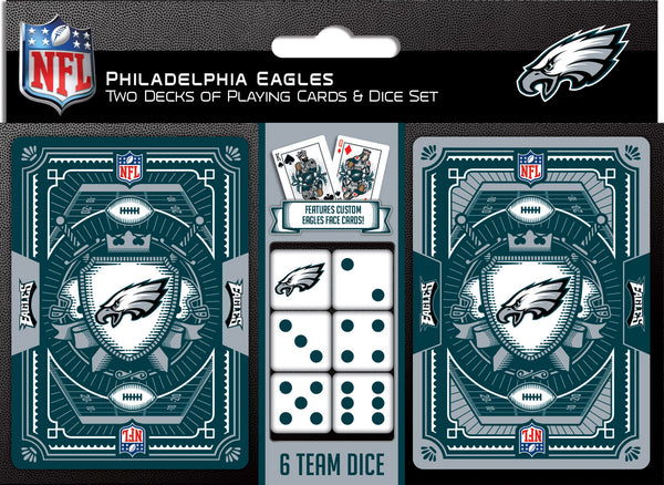 Philadelphia Eagles - 2-Pack Playing Cards & Dice Set
