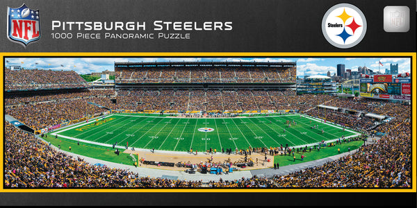 Pittsburgh Steelers 1000pc Panoramic Puzzle - 50yd line