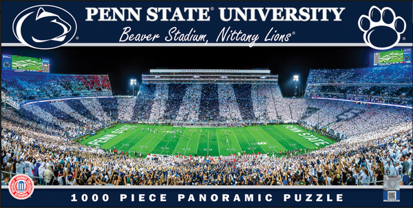 Penn State Nittany Lions 1000pc Panoramic Puzzle - 50yd line