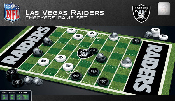 Las Vegas Raiders Checkers Board Game