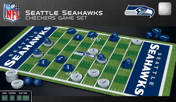Seattle Seahawks Checkers Board Game