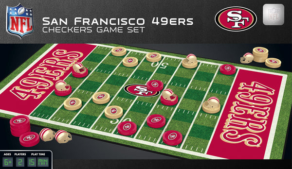 San Francisco 49ers Checkers Board Game