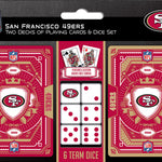 San Francisco 49ers 2-pack Playing Cards & Dice Set