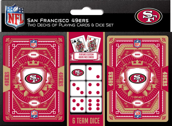 San Francisco 49ers 2-pack Playing Cards & Dice Set