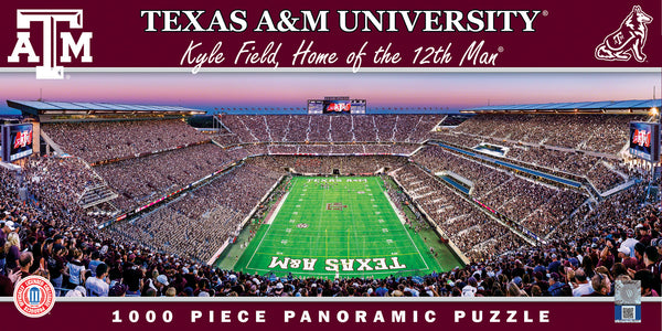 Texas A&M Aggies 1000pc Panoramic Puzzle - End Zone