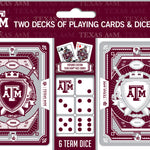 Texas A&M Aggies - 2-pack Playing Cards & Dice Set