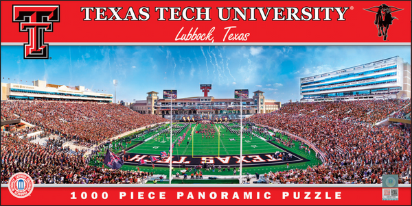Texas Tech Red Raiders 1000pc Panoramic Puzzle - End Zone