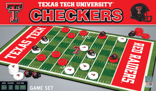Texas Tech Red Raiders Checkers Board Game