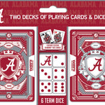 Alabama Crimson Tide - 2-Pack Playing Cards & Dice Set