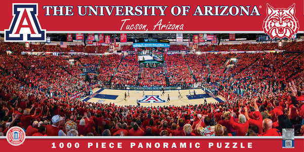 Arizona Wildcats 1000pc Panoramic Puzzle - Center Court