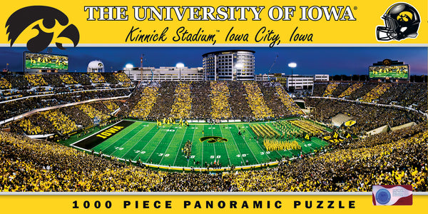 Iowa Hawkeyes 1000pc Panoramic Puzzle - 50yd line