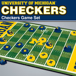 Michigan Wolverines Checkers Board Game