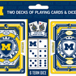 Michigan Wolverines - 2-Pack Playing Cards & Dice Set
